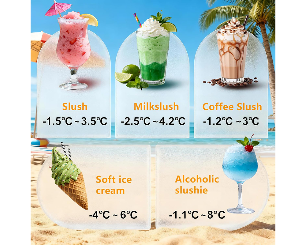 2L Slushie Maker Frozen Smoothies Milkshakes  7 IN 1 Frozen Beverage Machine