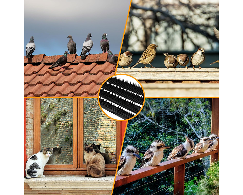 24 PCS Heavy Duty Outdoor Bird Deterrent Bird Spikes 10M