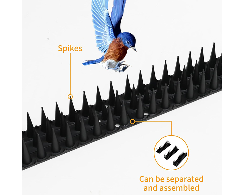 24 PCS Heavy Duty Outdoor Bird Deterrent Bird Spikes 10M