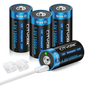4 Pack Rechargeable D Batteries