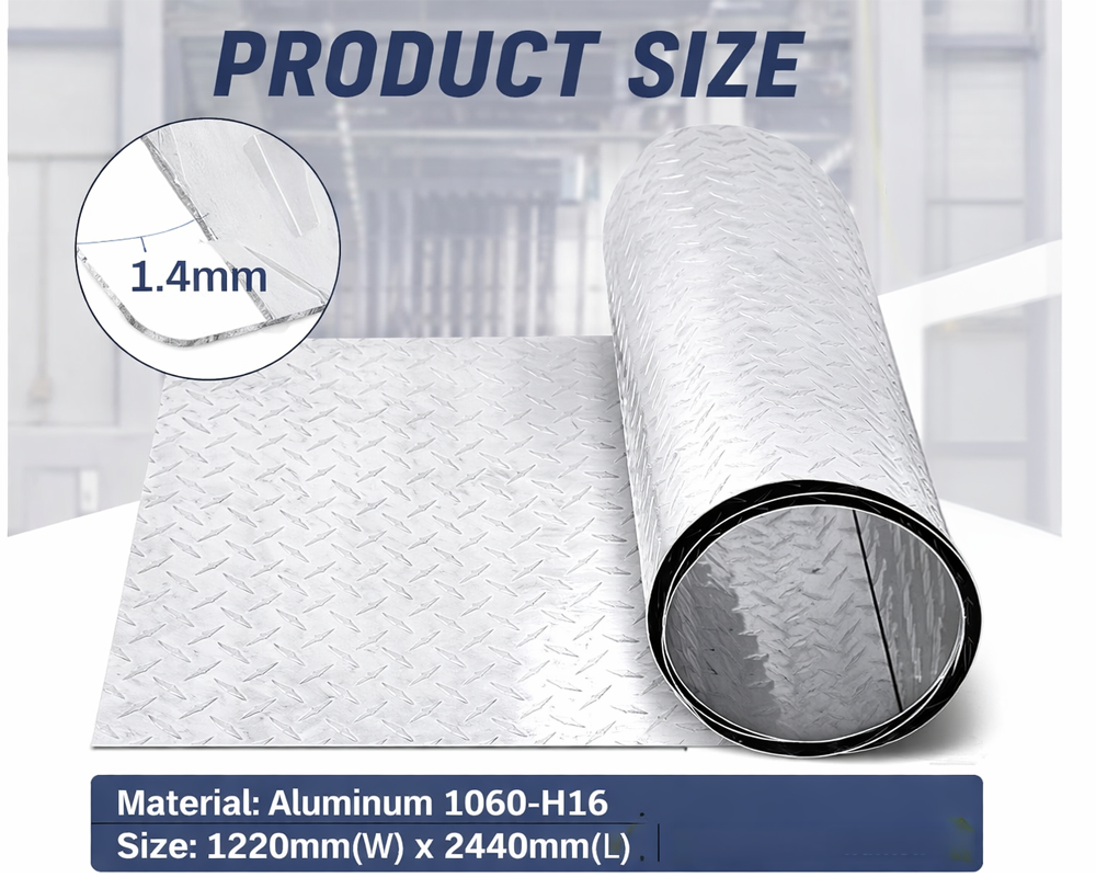 1.4mm Aluminum Checker Plate Sheet