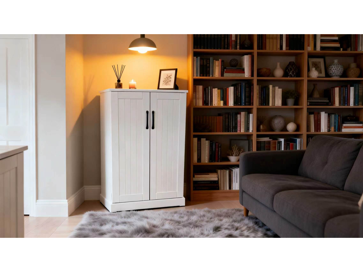 Kitchen Pantry Storage Cabinet with Adjustable Shelves