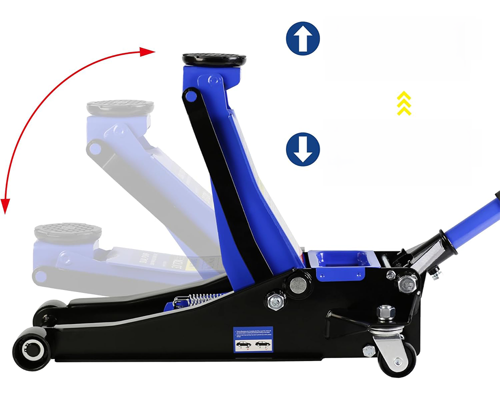 3 Ton Hydraulic Floor Jack Heavy Duty Low Profile Car Jack 3000KG Lift