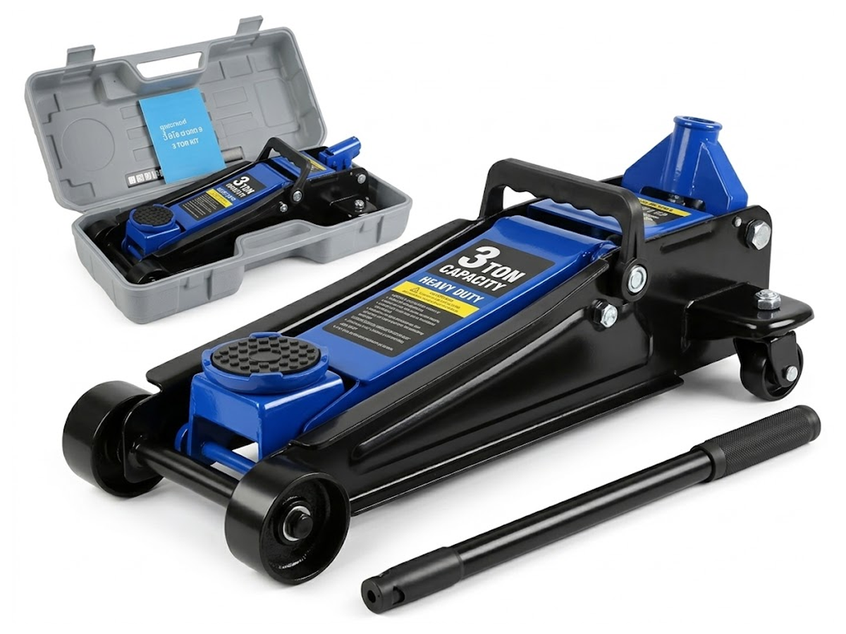 3 Ton Hydraulic Floor Jack Heavy Duty Low Profile Car Jack 3000KG Lift