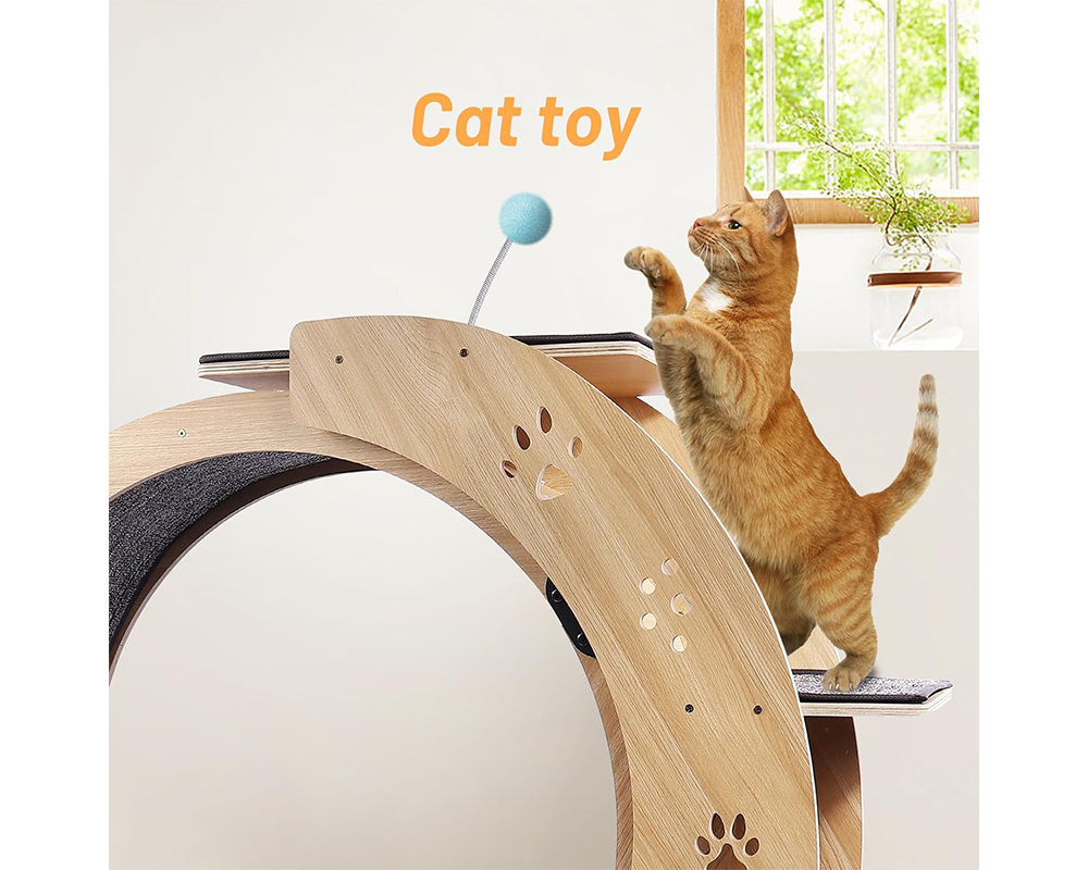 Cat Scratching Wheel Indoor Cat Running Activity Centre
