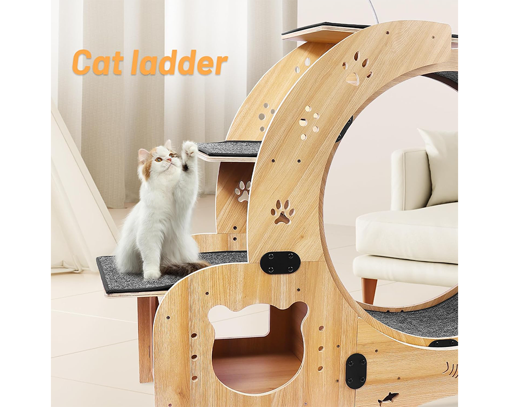 Cat Scratching Wheel Indoor Cat Running Activity Centre