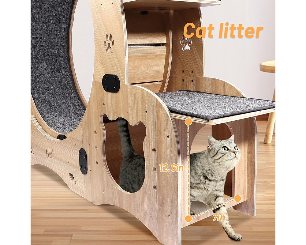 Cat Scratching Wheel Indoor Cat Running Activity Centre