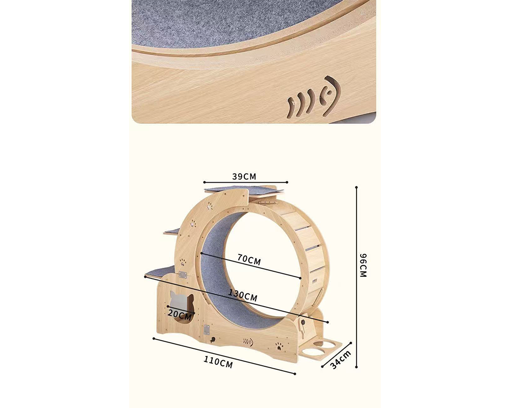 Cat Scratching Wheel Indoor Cat Running Activity Centre