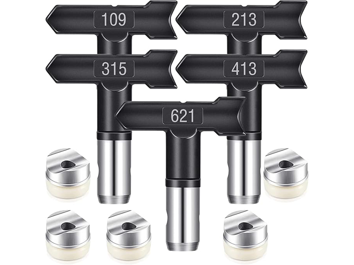 Airless Paint Sprayer Tips 5PCS Reversible Spray Nozzle Set