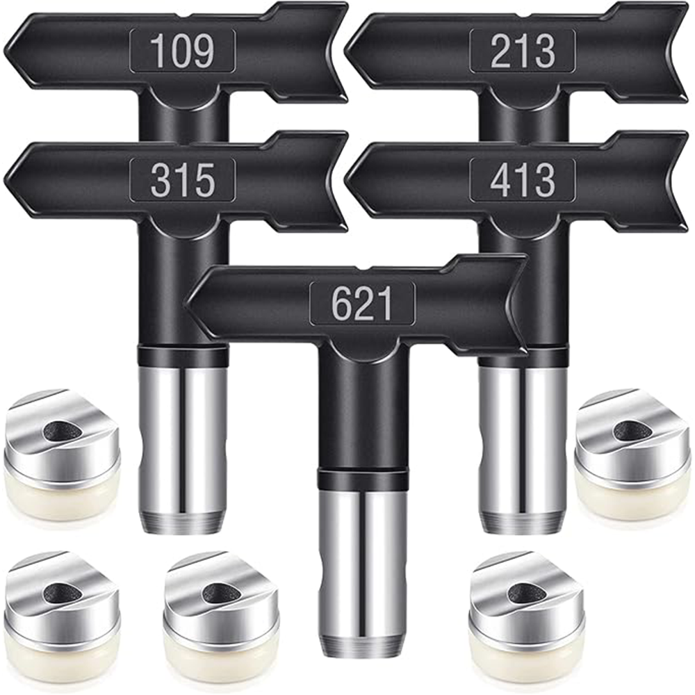 Airless Paint Sprayer Tips 5PCS Reversible Spray Nozzle Set