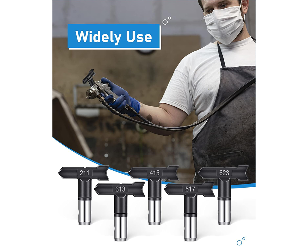 Airless Paint Sprayer Tips 5PCS Reversible Spray Nozzle Set