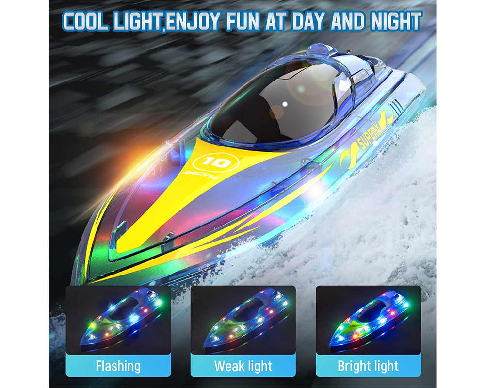 RC Racing Remote Control Boat with LED Lights