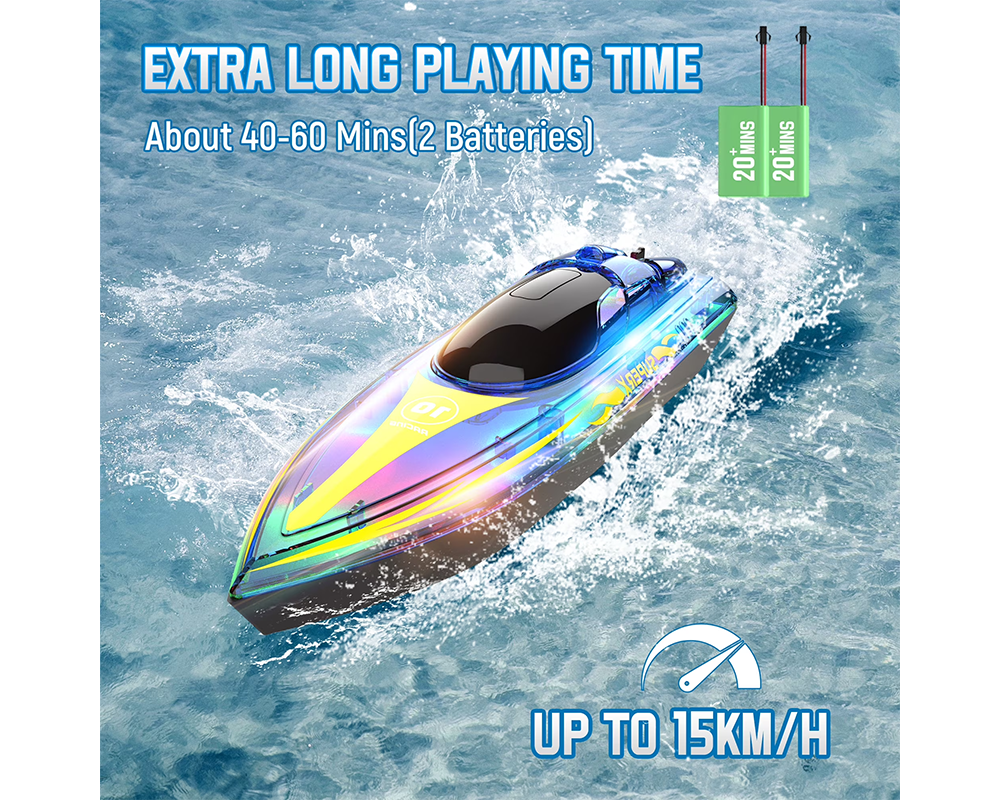 RC Racing Remote Control Boat with LED Lights