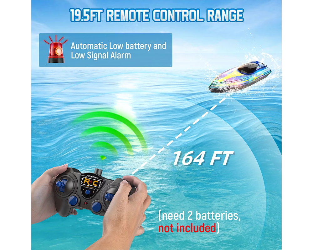 RC Racing Remote Control Boat with LED Lights