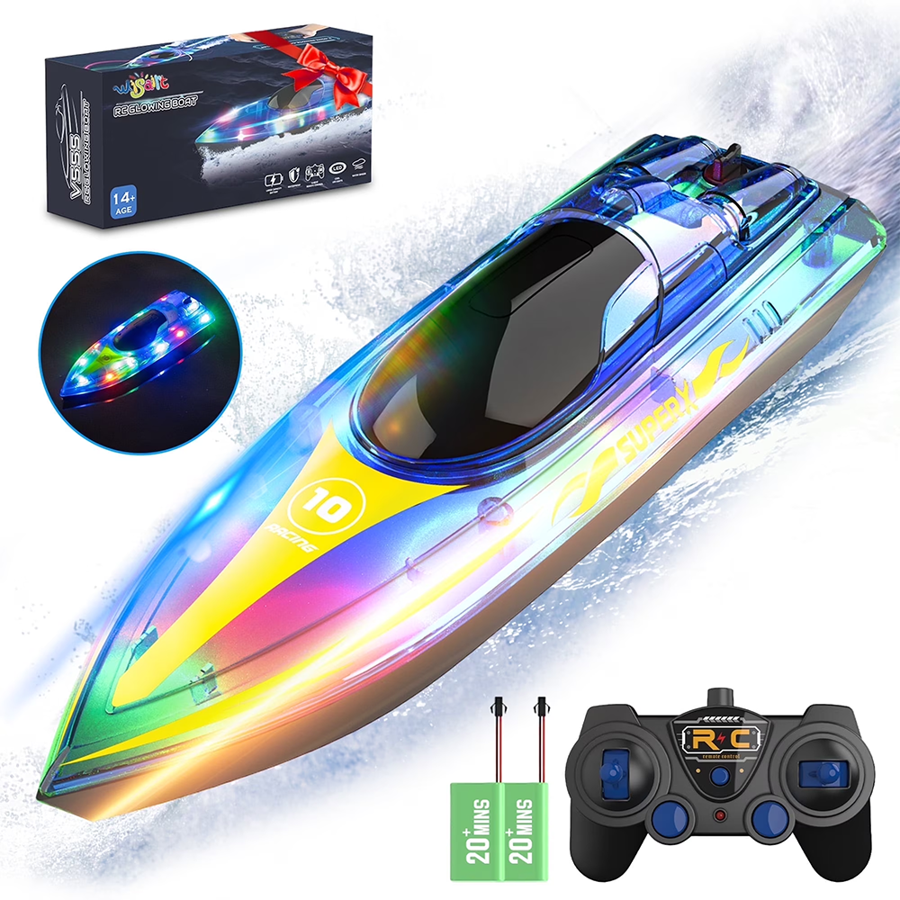 RC Racing Remote Control Boat with LED Lights