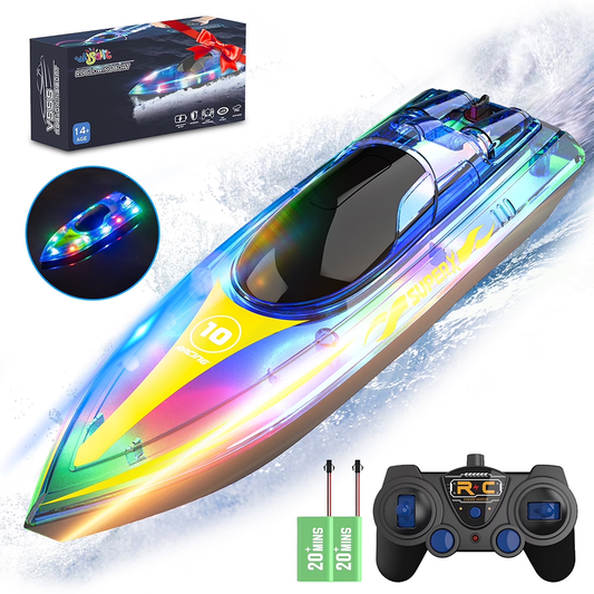 RC Racing Remote Control Boat with LED Lights