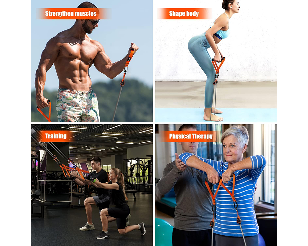 Fitness Exercises Resistance Bands Set
