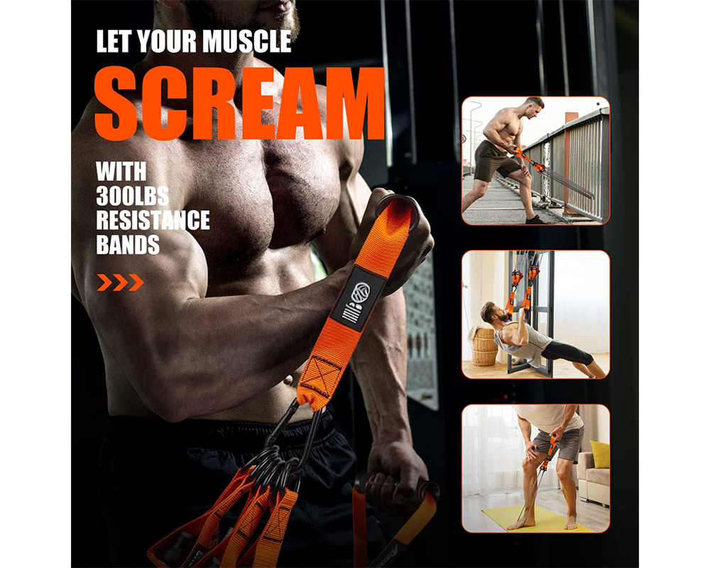 Fitness Exercises Resistance Bands Set