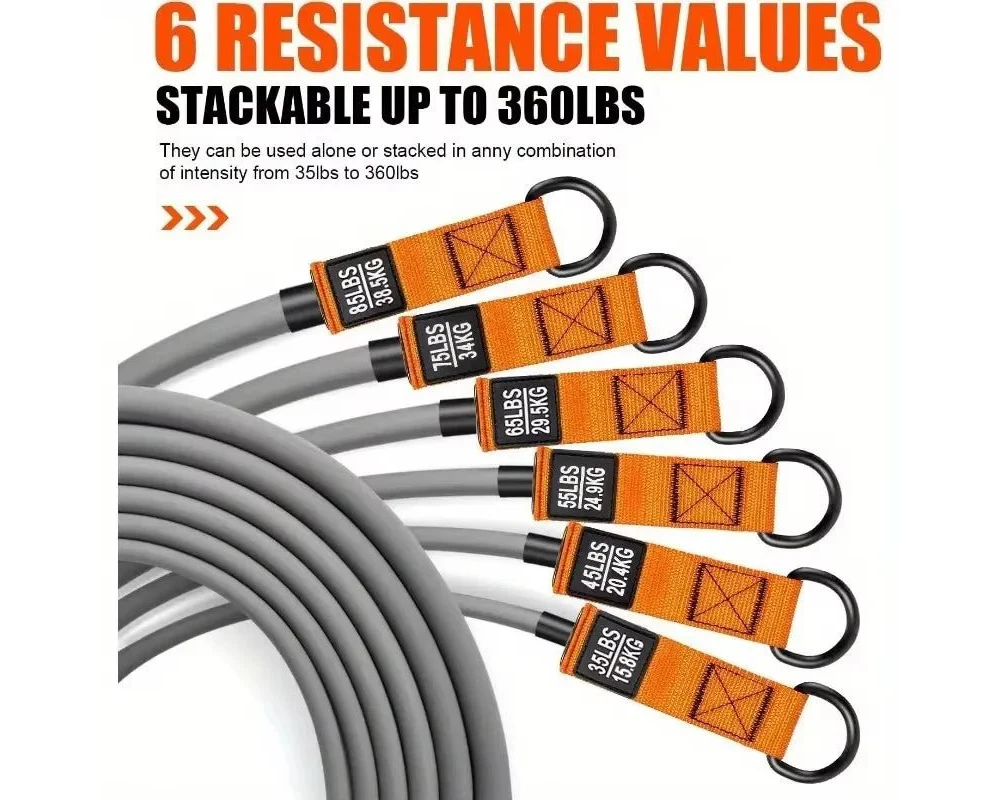 Fitness Exercises Resistance Bands Set