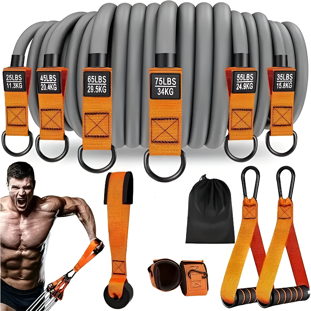 Fitness Exercises Resistance Bands Set