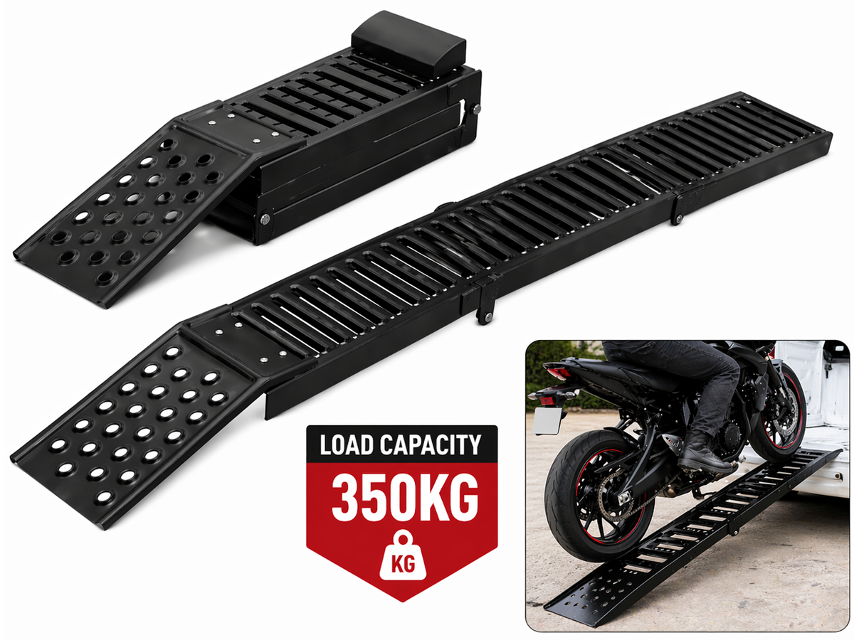 Heavy Duty Steel Trifold Loading Ramp 350KG Capacity