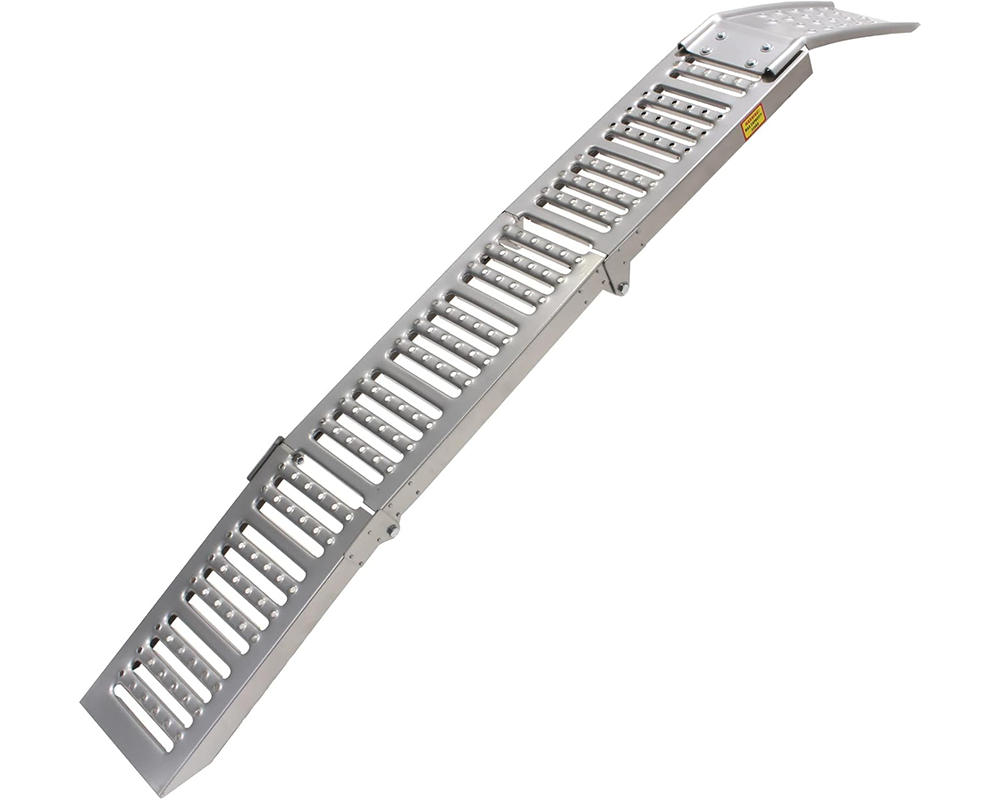 Tri Fold Aluminium Bike Loading Ramp Heavy Duty Folding Loading Ramp 350KG Capacity