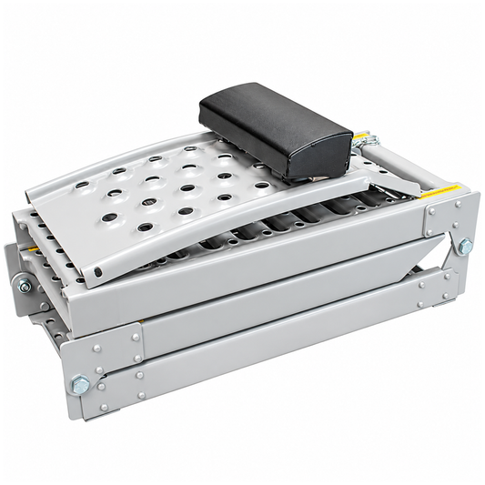 Trifold Loading Ramp Heavy Duty Folding Steel Loading Ramp 350KG Capacity