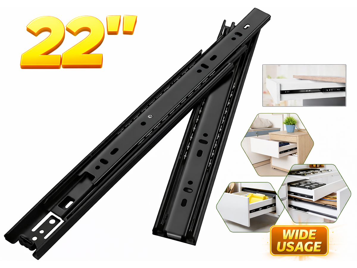 Drawer Slides 22 Inch Full Extension Ball Bearing Drawer Slides 45kg
