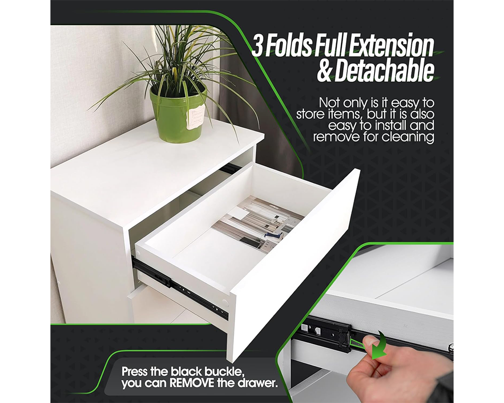 Drawer Slides 22 Inch Full Extension Ball Bearing Drawer Slides 45kg