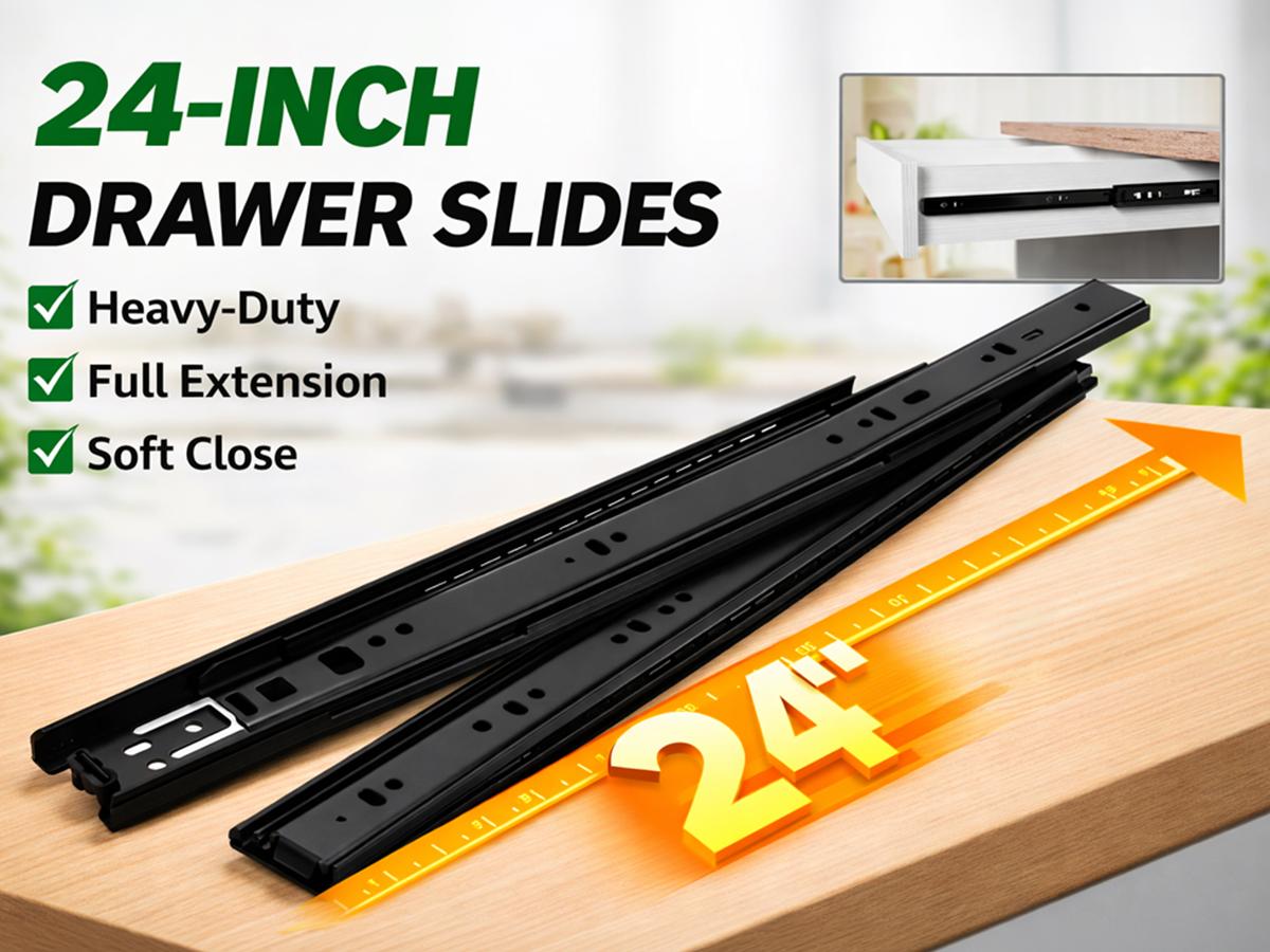 Drawer Slides 24 Inch Full Extension Ball Bearing Drawer Slides 45kg