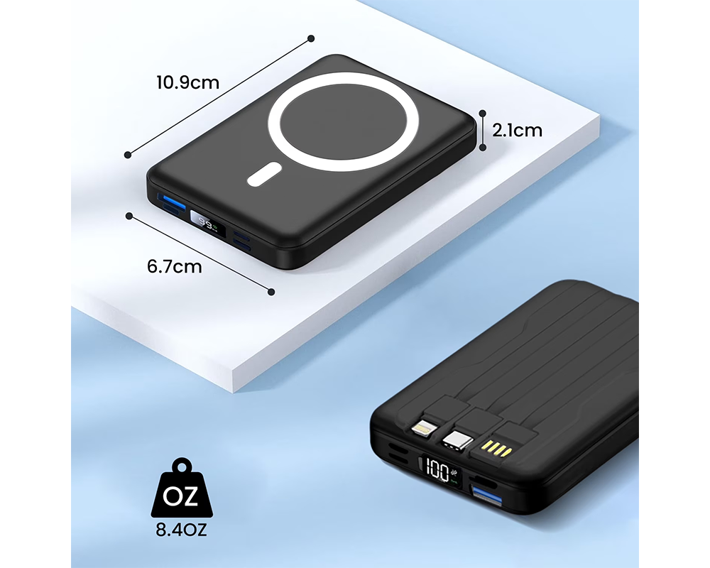 Wireless Power Bank 10000mAh Fast Charging Portable Power Bank