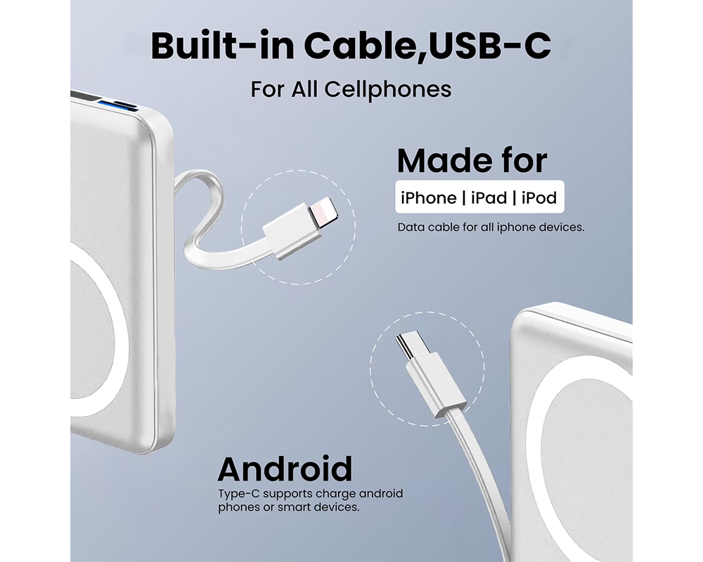 Portable Power Bank 10000mAh 20W Fast Charging Battery Pack
