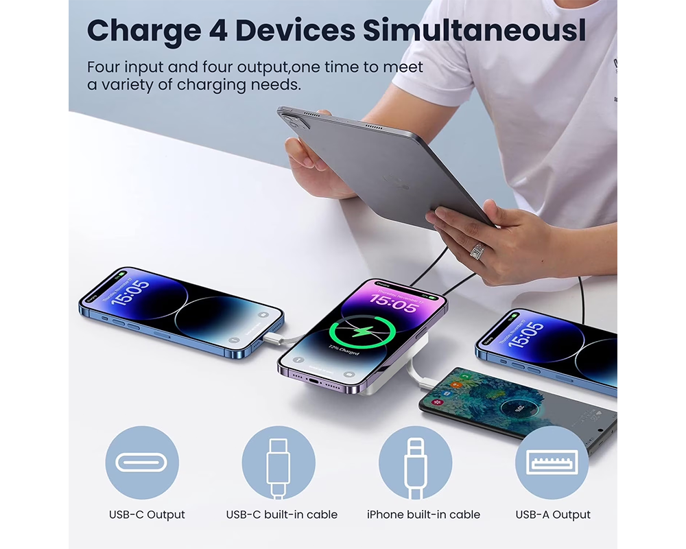 Portable Power Bank 10000mAh 20W Fast Charging Battery Pack