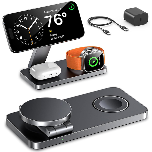 3 in 1 Wireless Charger Foldable MagSafe Charging Station
