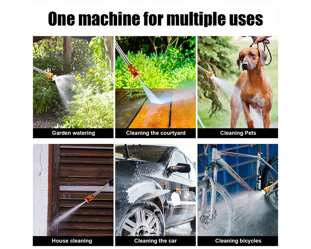Cordless High Pressure Washer Kit 300W Portable Cleaning Machine