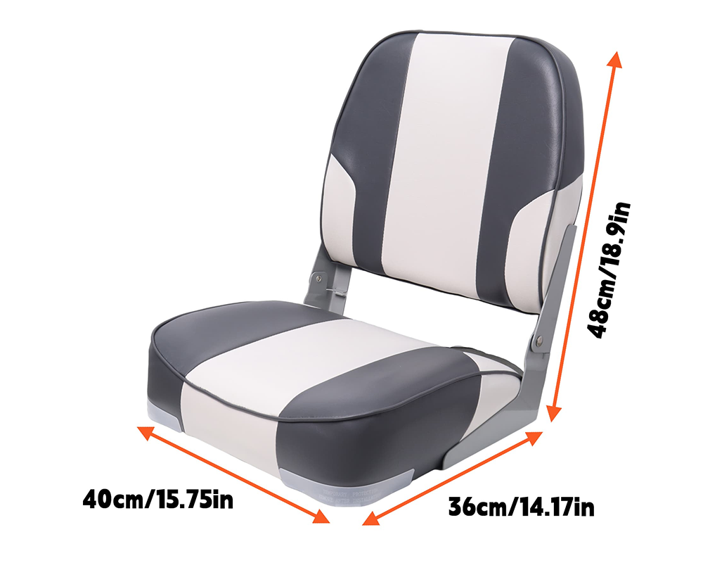 Folding Boat Seat Captain Chair Fishing Boat Seat 2 Pack