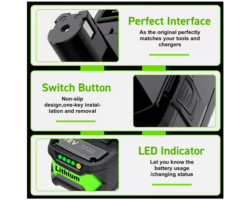Replacement Ryobi 18V 8AH Battery