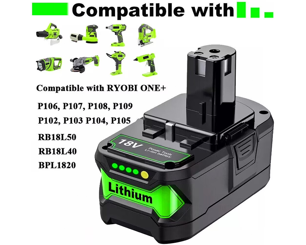 Replacement Ryobi 18V 8AH Battery