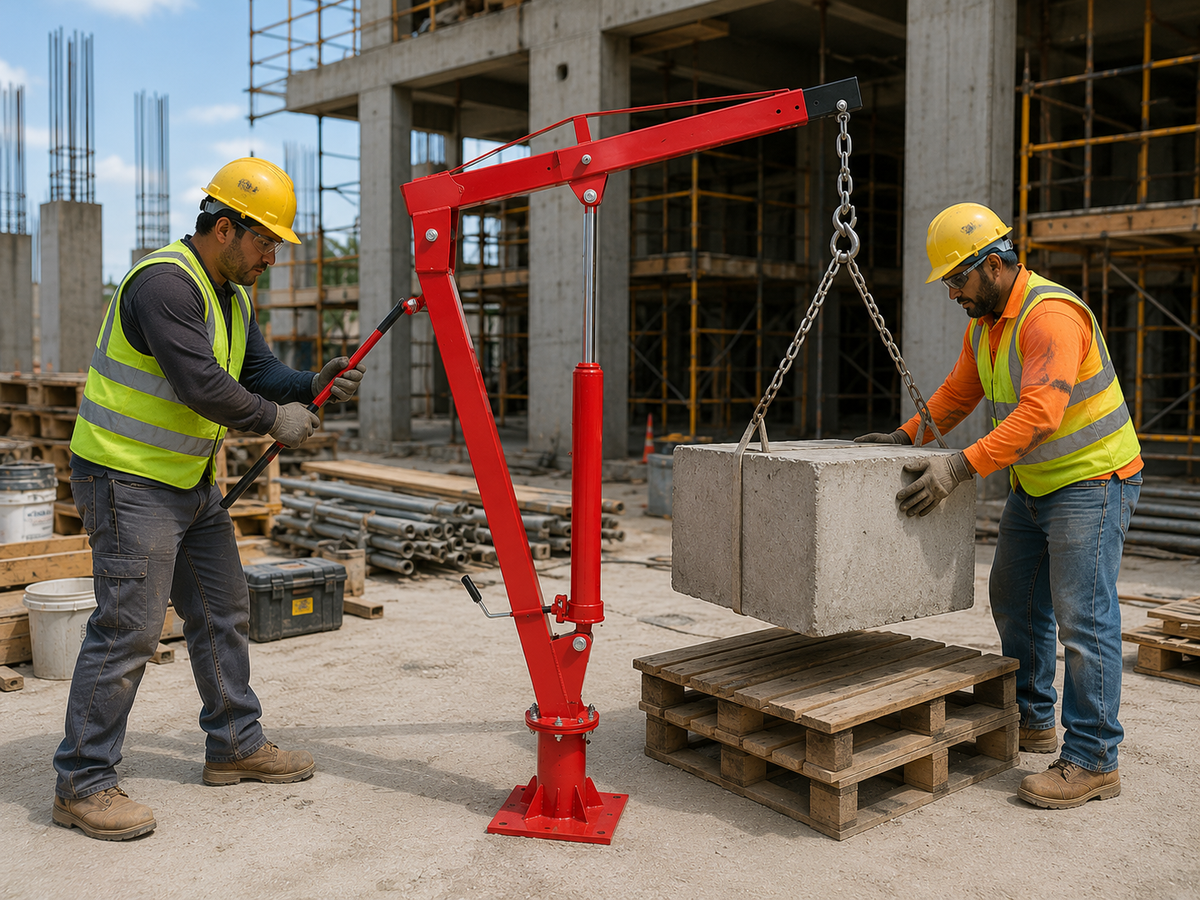 900kg Engine Hoist Crane - 2000lb Floor Mounted Hoists & Cranes
