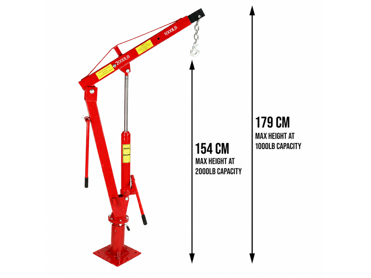 900kg Engine Hoist Crane - 2000lb Floor Mounted Hoists & Cranes