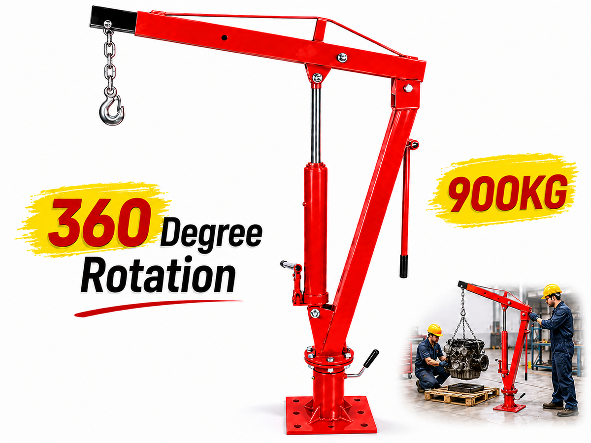 900kg Engine Hoist Crane - 2000lb Floor Mounted Hoists & Cranes
