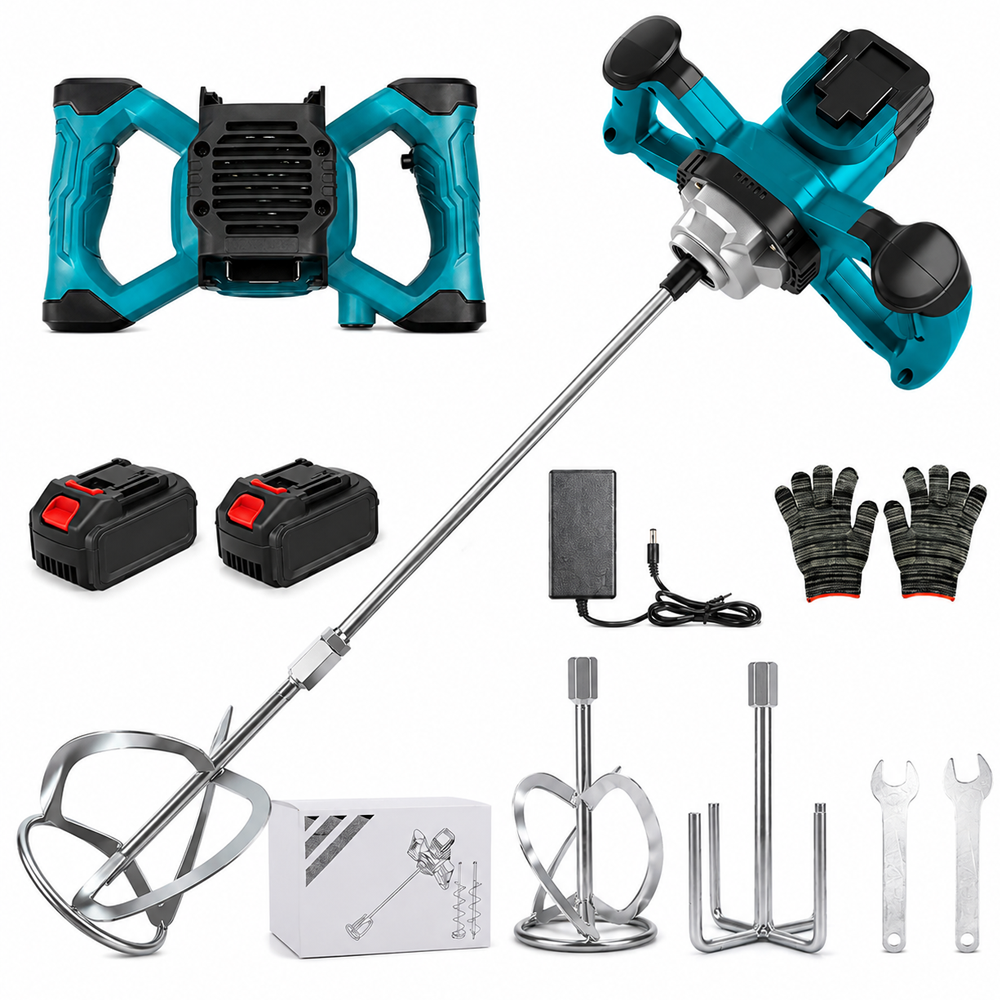 Cordless Cement Mixer Portable Mortar Mixing Tool Makita 21V Compatible