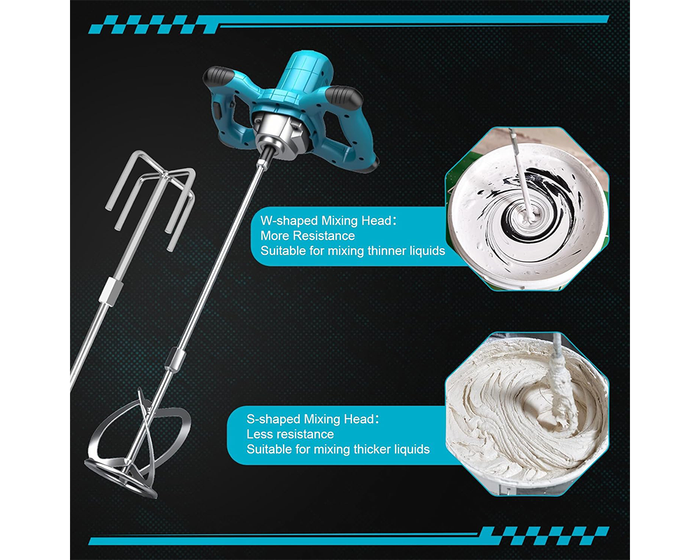 Cordless Cement Mixer Portable Mortar Mixing Tool Makita 21V Compatible