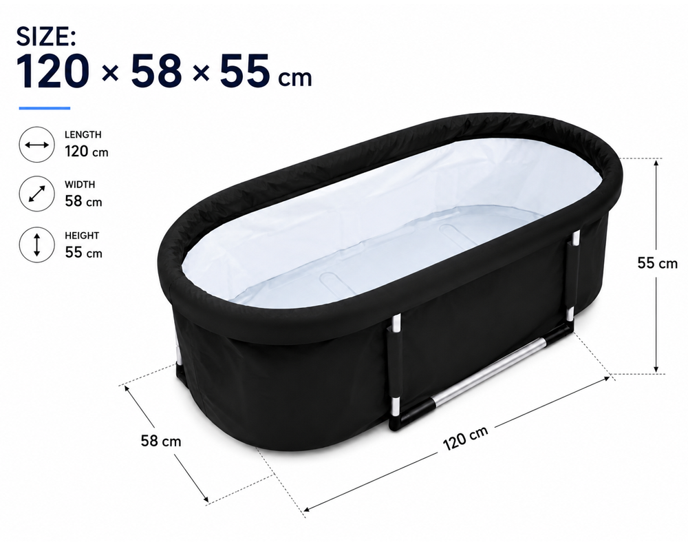 Portable Ice Bath Recovery Pod With Lid