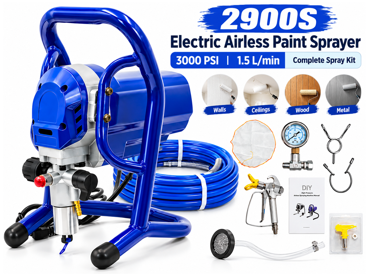 750W Airless Paint Sprayer Electric Spray Machine High Pressure