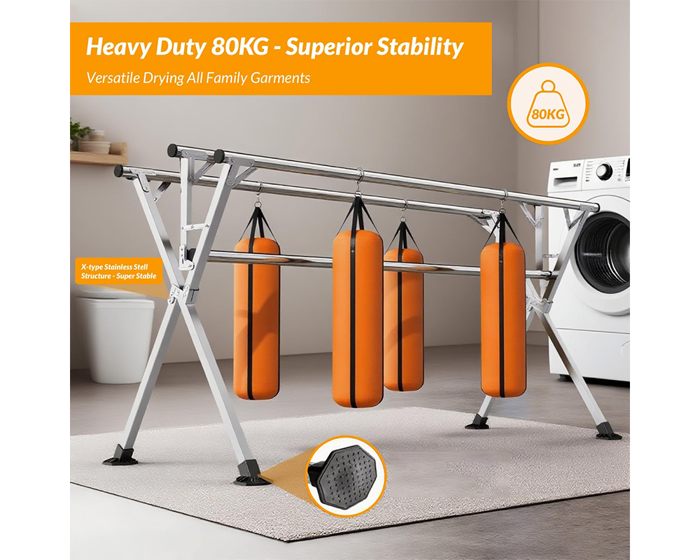 Clothes Drying Rack Heavy Duty Foldable Laundry Airer