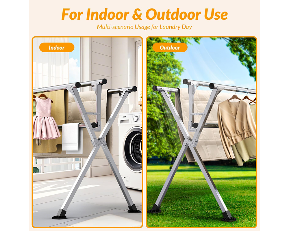 Clothes Drying Rack Heavy Duty Foldable Laundry Airer