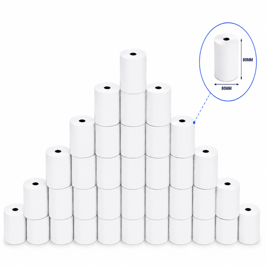 80 X Thermal Paper Rolls / Eftpos Roll 80x80mm
