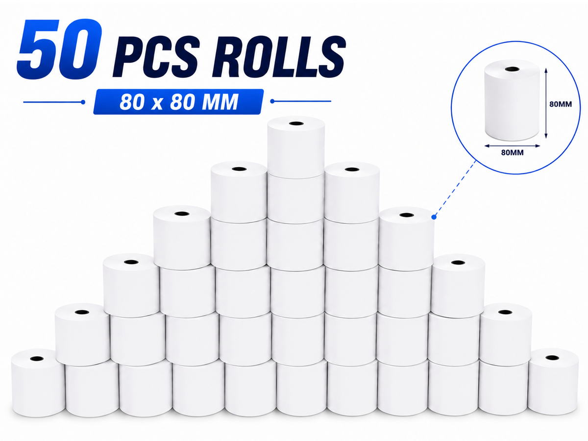 80 X Thermal Paper Rolls / Eftpos Roll 80x80mm