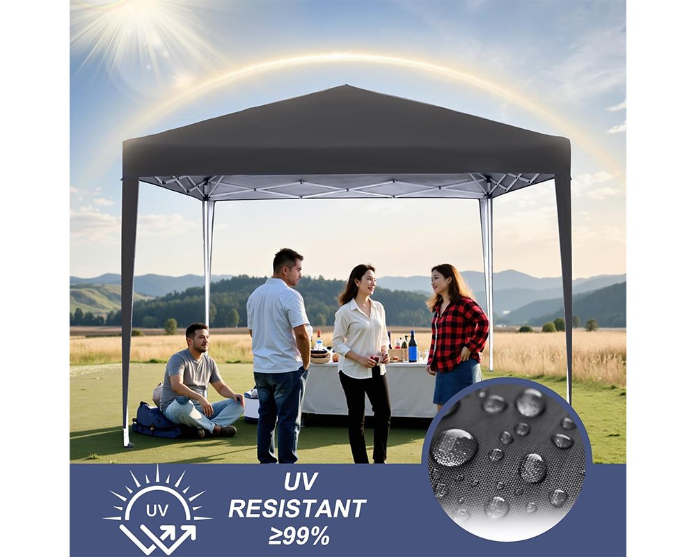 Foldable Outdoor Pop Up Gazebo 3x3M with Side Panels